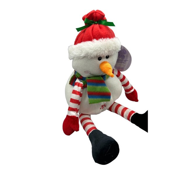 Ho Ho Ho Snowman Sugar Loaf 2010 Christmas Plush Stuffed Toy National Entertainm - Picture 2 of 11